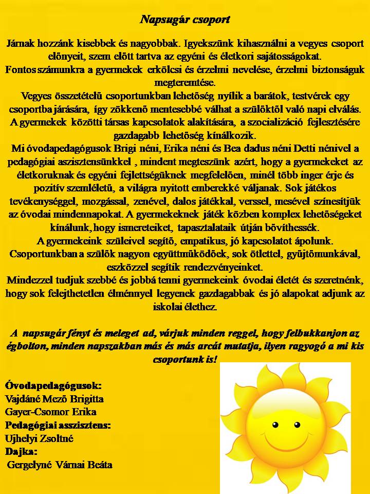 Napsugár csoport